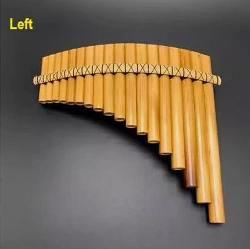 18 tubes of bamboo flute PAN FLUTE Curved shape Pan Pipes south american styleAU