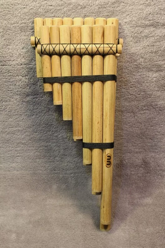 15 Pipe Pan Flute Double row Handcrafted Bamboo South American tribal style NEW