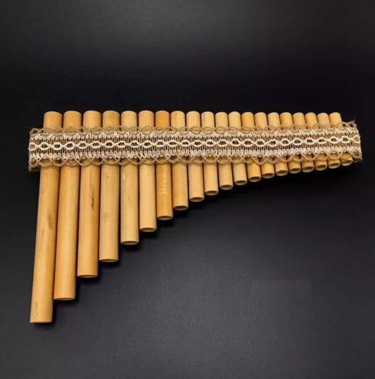 18 tubes natural bamboo flute PAN FLUTE G Key Pan Pipes south american style AU