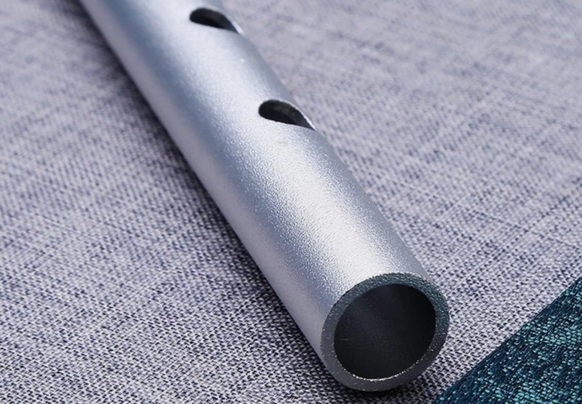 6Hole Metal Irish Whistle Straight Flute Band Orchestra Woodwind Instrument Gift