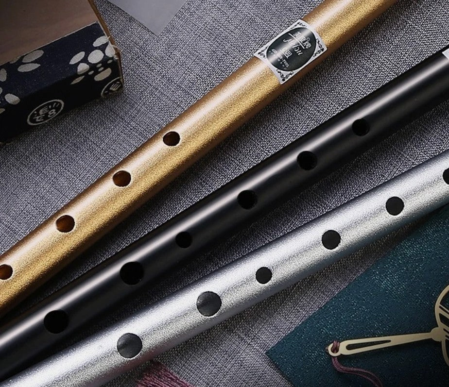6Hole Metal Irish Whistle Straight Flute Band Orchestra Woodwind Instrument Gift