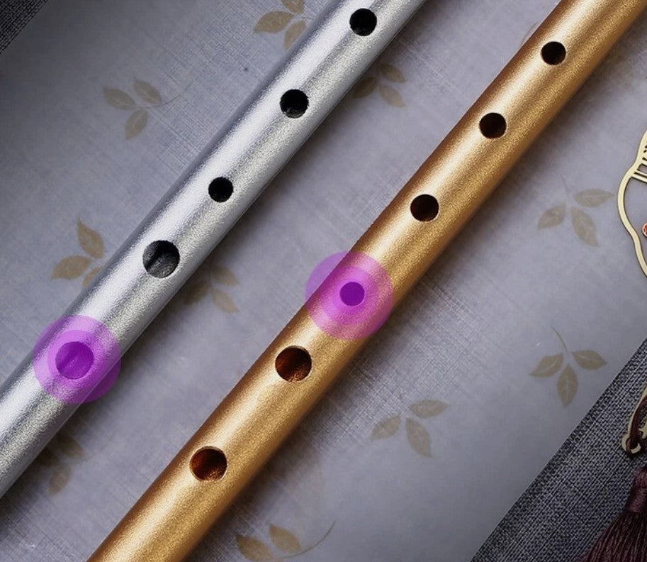 6Hole Metal Irish Whistle Straight Flute Band Orchestra Woodwind Instrument Gift