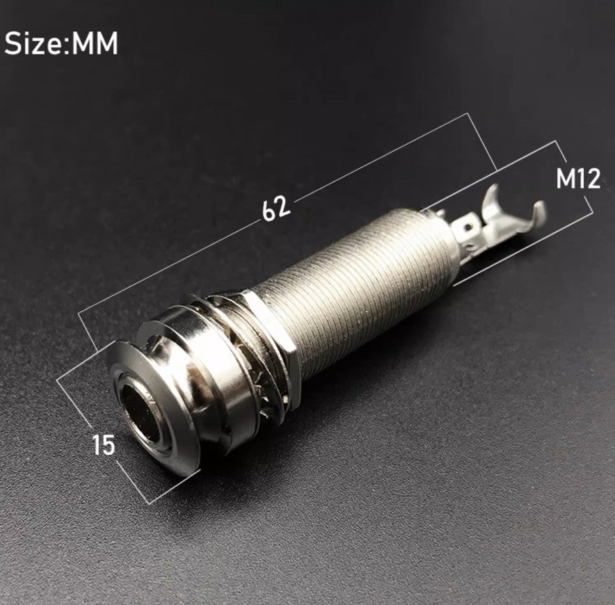 6.35mm Mono Electric Guitar Pickup Socket Electric Guitar Bass Ukulele Instrument Parts