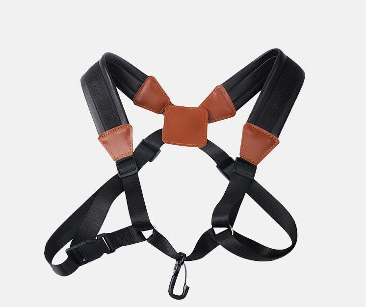 Adjustable Saxophone Harness Soft PU Pads Alto,Tenor,Soprano Saxophone Straps