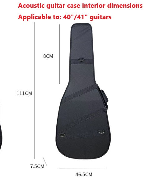 Ultralight Hard Foam Folk/Classical Acoustic Guitar Case Shoulder Strap AU