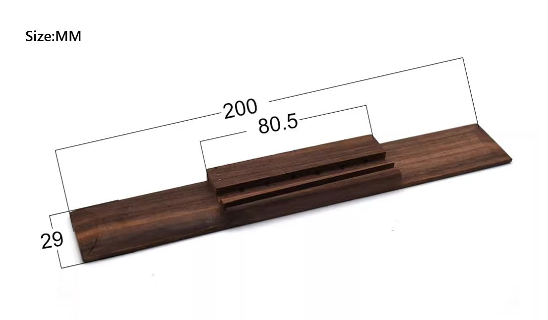 Rosewood Classical Guitar Bridge 6String Guitar Parts High-Tension Resistant AU