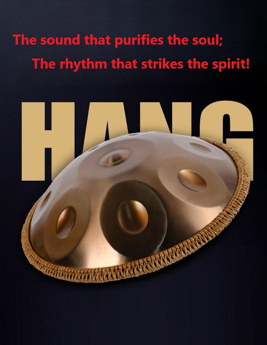 Travel version 18" 9 Note Handpan 440Hz in G Yoga Meditation Sound Healing AU