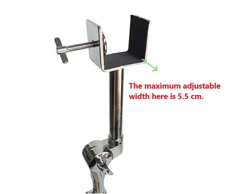 Bongo Stand Heavy Double BRACED MEMORY LOCK PADDED SUPPORT ARM height 80-105cm