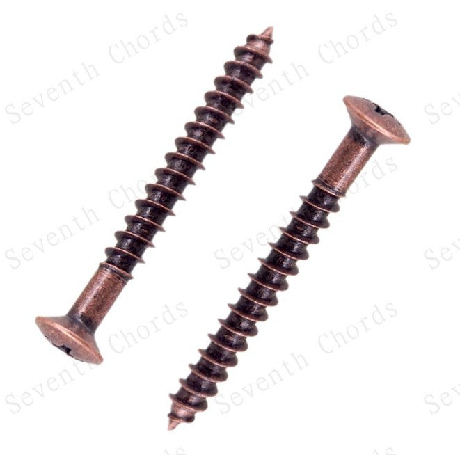 4pcs Electric guitar electric bass neck body reinforcement plate screw 5mm*45mm