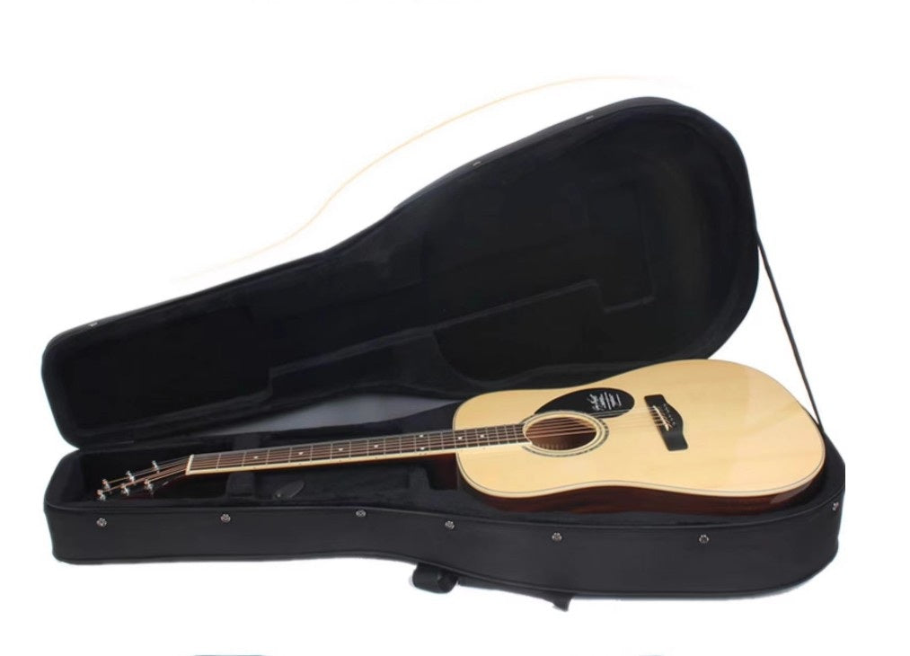 Ultralight Hard Foam Folk/Classical Acoustic Guitar Case Shoulder Strap AU