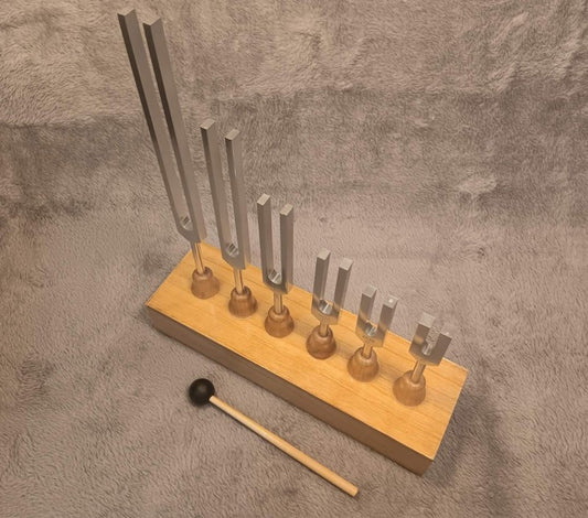 Tuning Fork 128hz/256hz/512hz/1024hz/2048hz/4096hz Resonator box Sound Healing