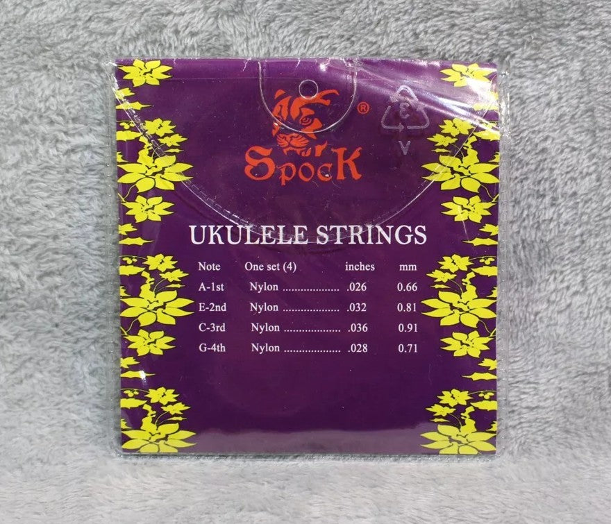 Spock Ukulele Strings Set Nylon Colorful Warm tone Nylon Strings Guitar NEW