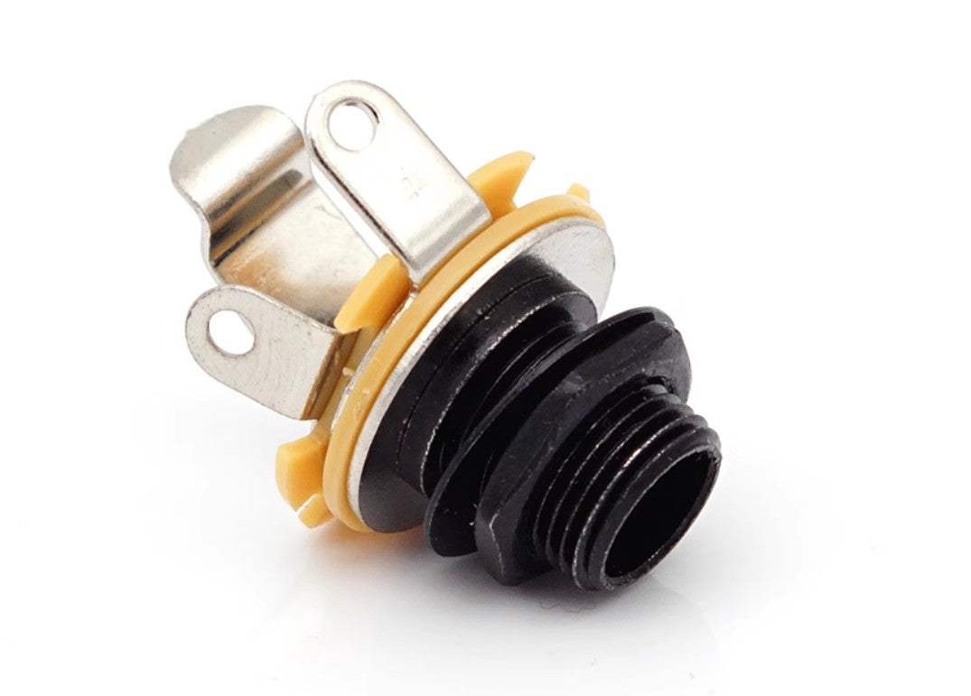 6.35mm 2-Conductor Mono Chassis Guitar Bass Jack Input Output Socket Accessories