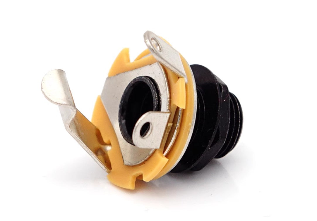6.35mm 2-Conductor Mono Chassis Guitar Bass Jack Input Output Socket Accessories
