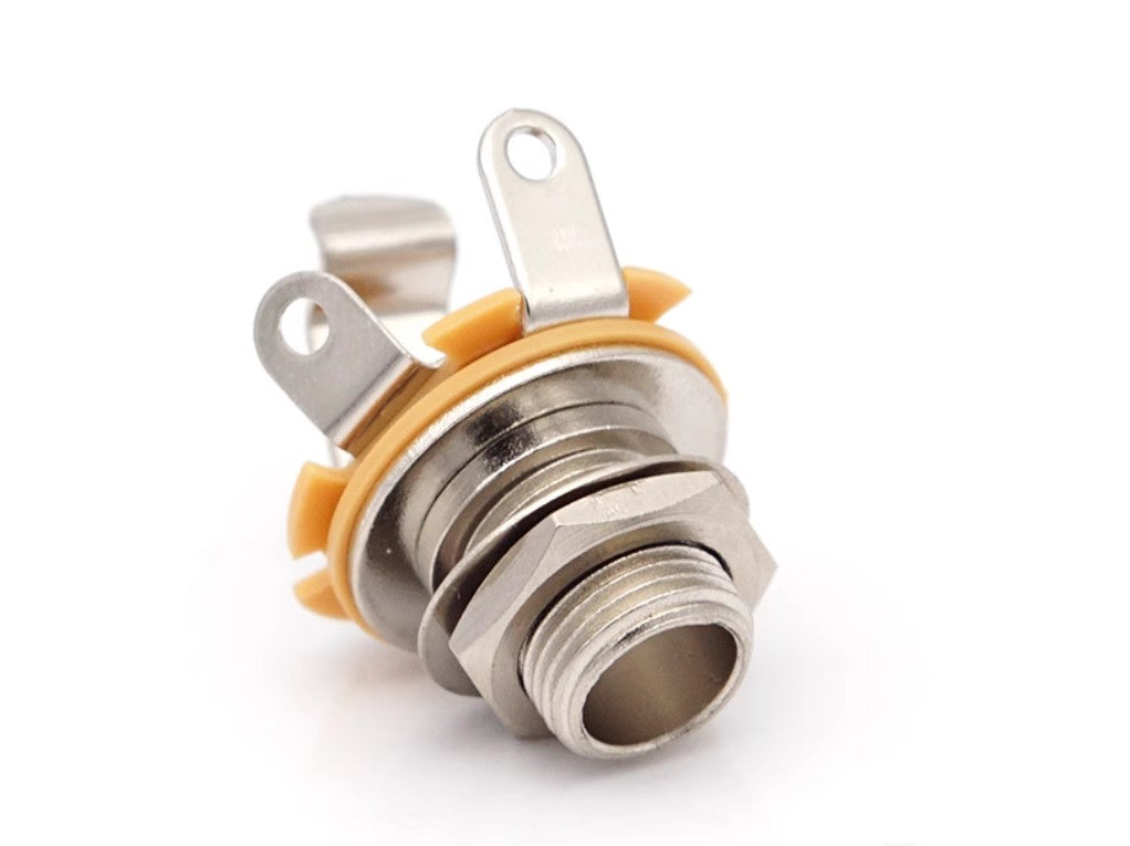 6.35mm 2-Conductor Mono Chassis Guitar Bass Jack Input Output Socket Accessories