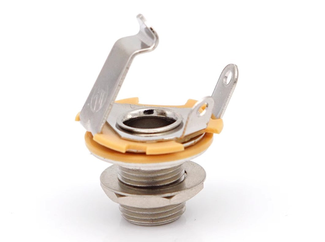 6.35mm 2-Conductor Mono Chassis Guitar Bass Jack Input Output Socket Accessories