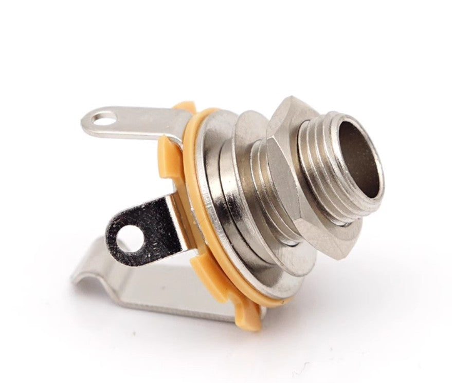 6.35mm 2-Conductor Mono Chassis Guitar Bass Jack Input Output Socket Accessories