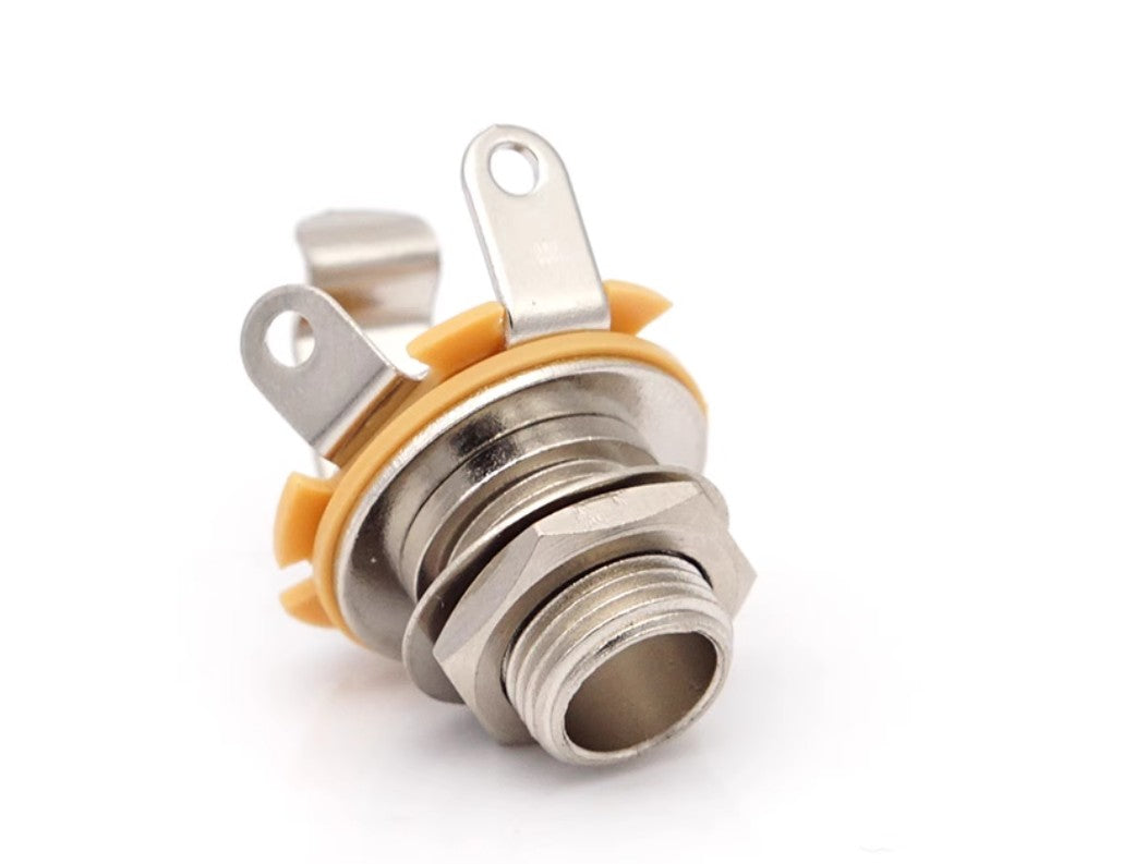 6.35mm 2-Conductor Mono Chassis Guitar Bass Jack Input Output Socket Accessories