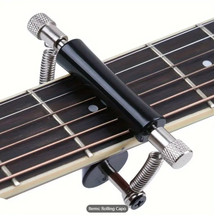 Alloy Rolling Guitar Capo Sliding Tuning Clip Acoustic Classicl Electric Ukulele
