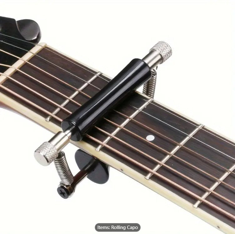 Alloy Rolling Guitar Capo Sliding Tuning Clip Acoustic Classicl Electric Ukulele