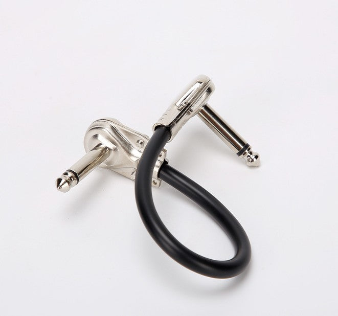 15/30cm Guitar Effects Pedal Patch Jumper Cables Pancake Audio Cables silver AU