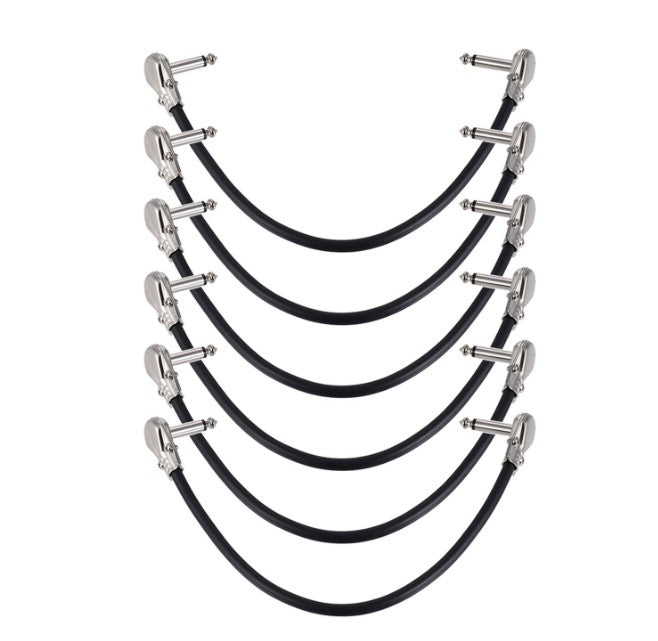 15/30cm Guitar Effects Pedal Patch Jumper Cables Pancake Audio Cables silver AU
