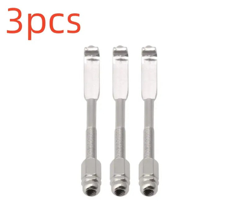 3pcs Metal Banjo Bracket Hooks Nuts Set Adjustable Tension Rods Guitar Accessories