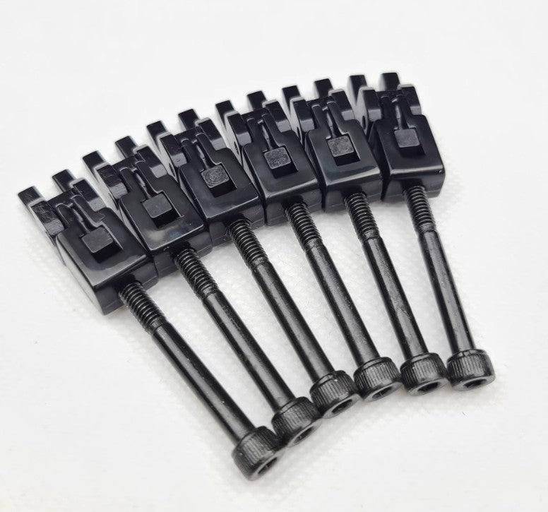 6pcs Electric Guitar Bridge Saddles Double Locking Tremolo Bridge Systyem Saddle