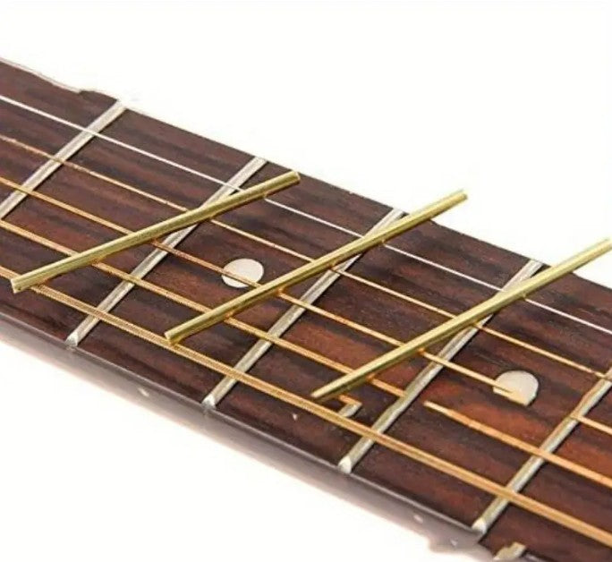 19pcs Brass Classical Guitar Fret Banjo Ukulele Mandolin Luthier Repair Accessor
