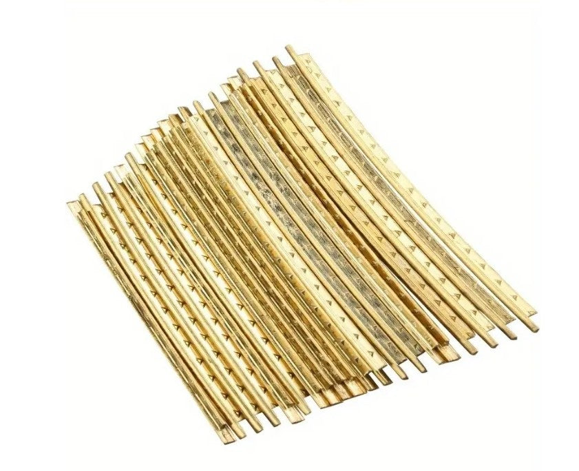 19pcs Brass Classical Guitar Fret Banjo Ukulele Mandolin Luthier Repair Accessor