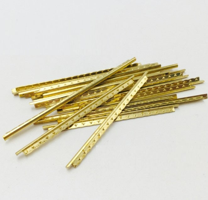 19pcs Brass Classical Guitar Fret Banjo Ukulele Mandolin Luthier Repair Accessor