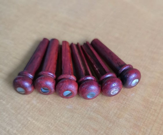 Cocobolo wood Guitar String Nails Pins 3.0mm abalone shell Guitar Accessories