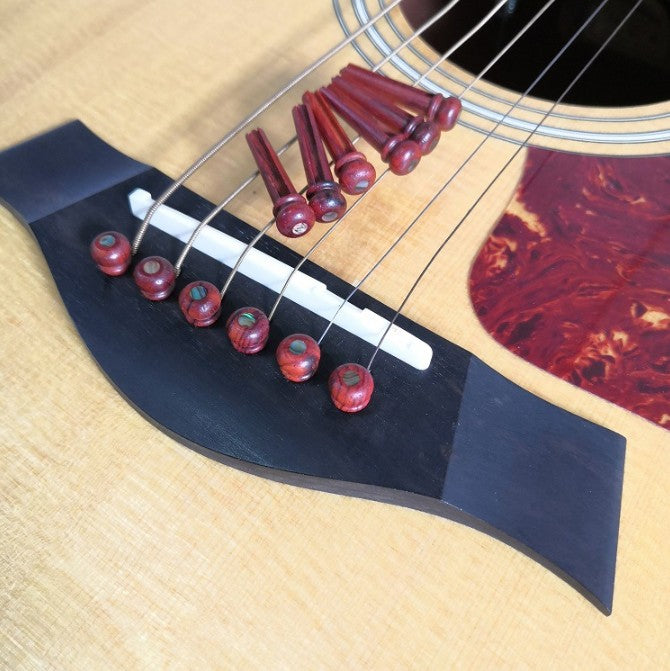 Cocobolo wood Guitar String Nails Pins 3.0mm abalone shell Guitar Accessories