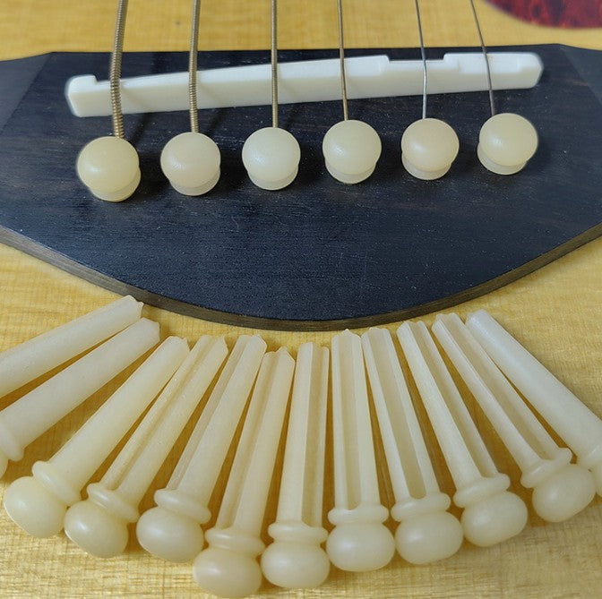 High Quality Bone Guitar String Nails Folk Guitar Solid String Pins Guitar Accessories