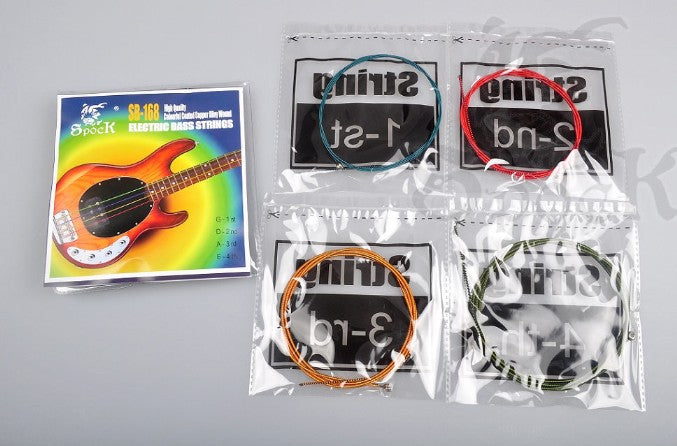 Steel Electric Bass Strings 4String Multicolor Anti-Rust Coating Guitar Accessor