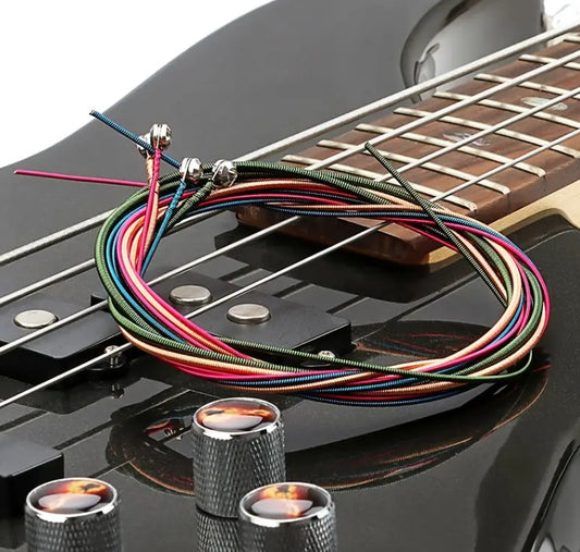 Steel Electric Bass Strings 4String Multicolor Anti-Rust Coating Guitar Accessor