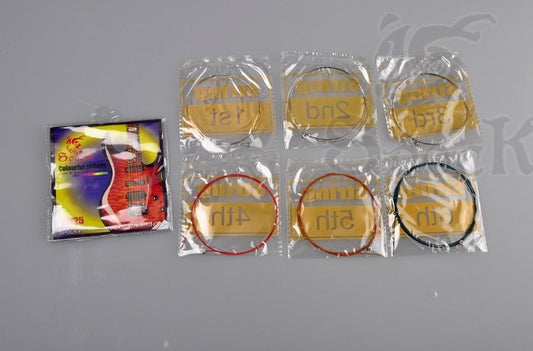 Steel Colourful Electric Guitar Strings 6String Anti-Rust Coating Guitar accessories