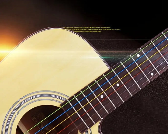Steel Colourful Acoustic Guitar Strings 6String Anti-Rust Coating Guitar accessories