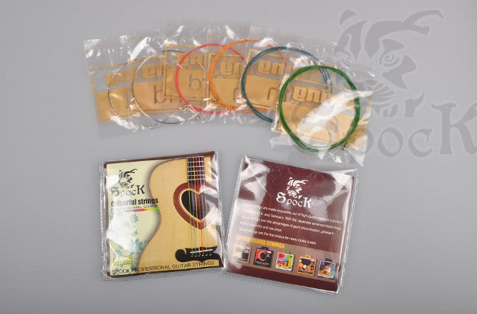Steel Colourful Acoustic Guitar Strings 6String Anti-Rust Coating Guitar accessories