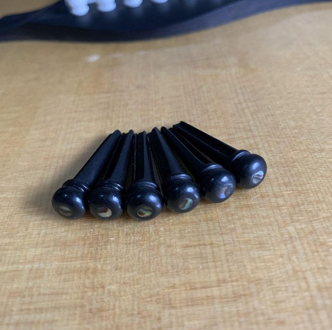 Ebony Guitar String Nails Bridge Pins 3.0mm abalone shell Guitar Accessories AU