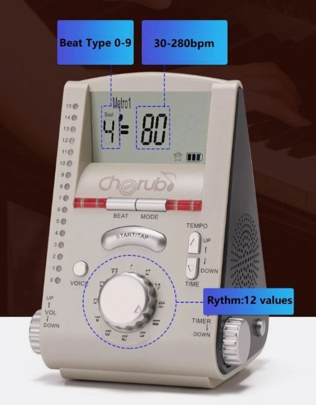 Piano metronome electronic metronome guitar violin beat rhythm 30-280bpm