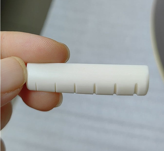 6 Strings Left handed Bone Acoustic folk Guitar Bridge Saddle Nut Accessories AU