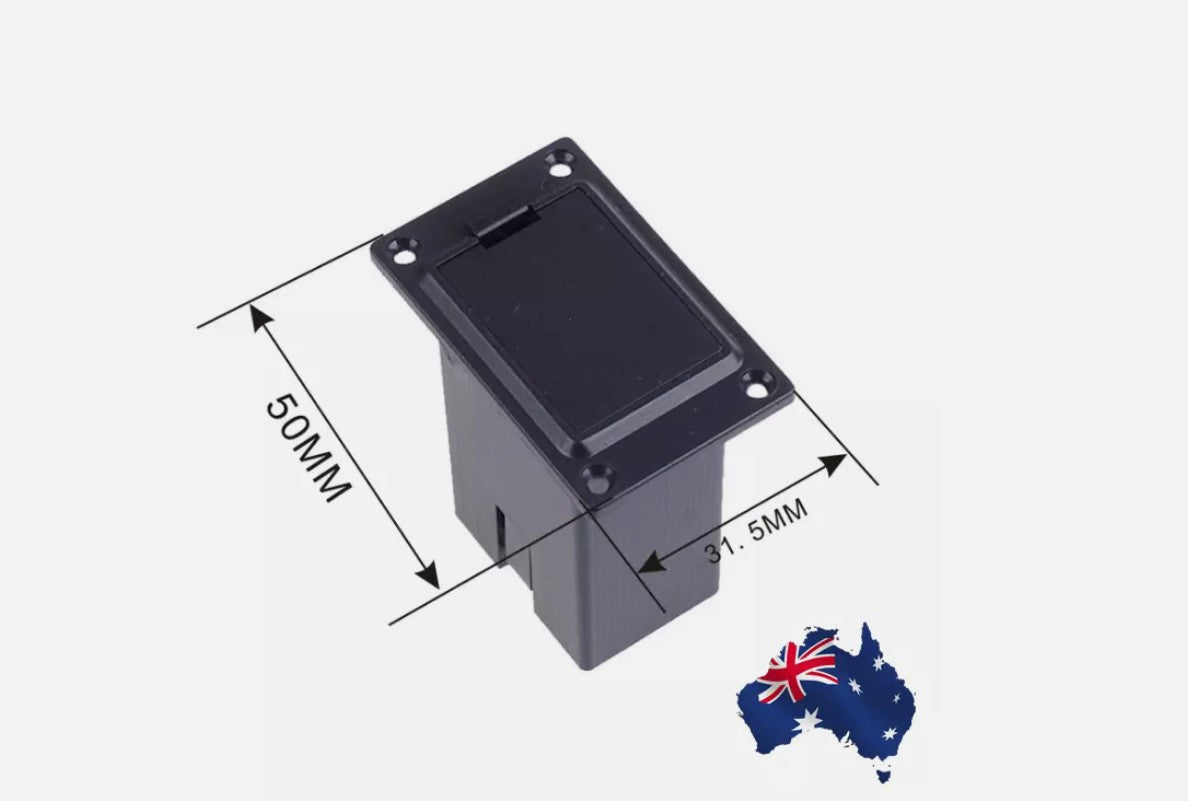 Guitar Bass Pickup Battery Box 9V Active Compartment Instrument Accessory