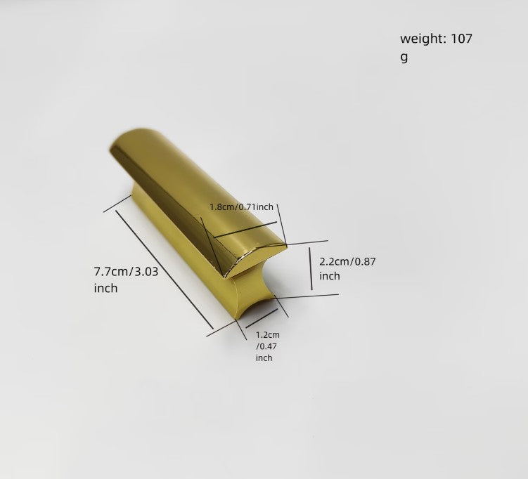 Solid Hawaiian Guitar Slide Tonebar Steel Metal Electric Guitar Accessory Golden