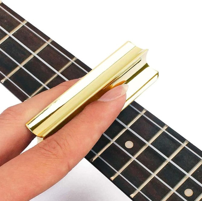 Solid Hawaiian Guitar Slide Tonebar Steel Metal Electric Guitar Accessory Golden
