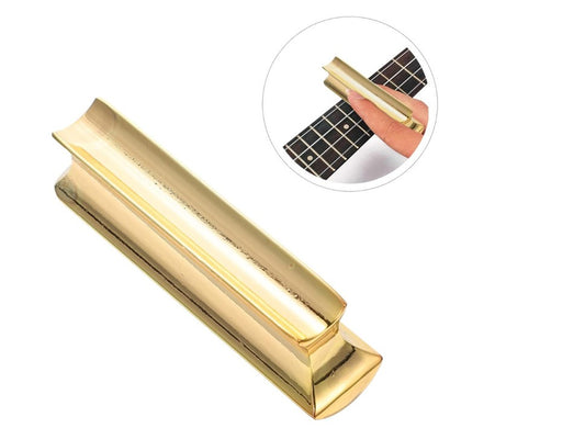 Solid Hawaiian Guitar Slide Tonebar Steel Metal Electric Guitar Accessory Golden