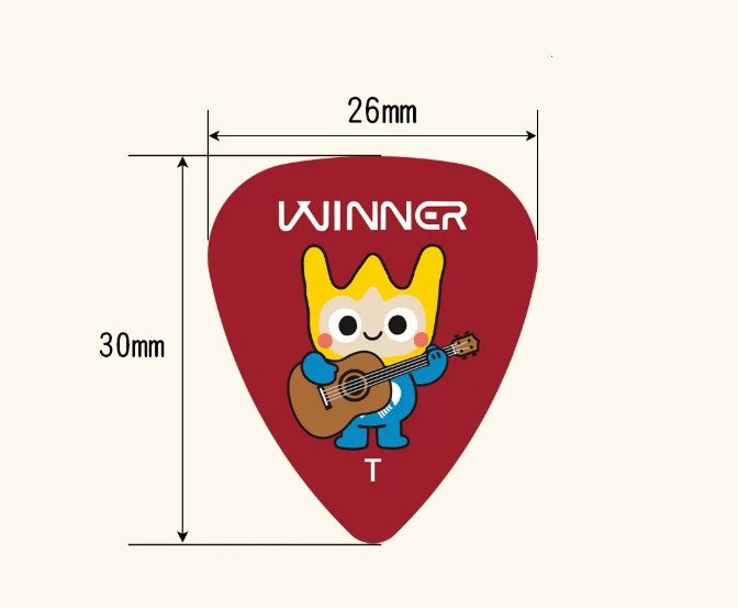 Winner Cartoon POM Guitar Pick Anti Slip Plectrum Acoustic Electric Guitar Ukulele