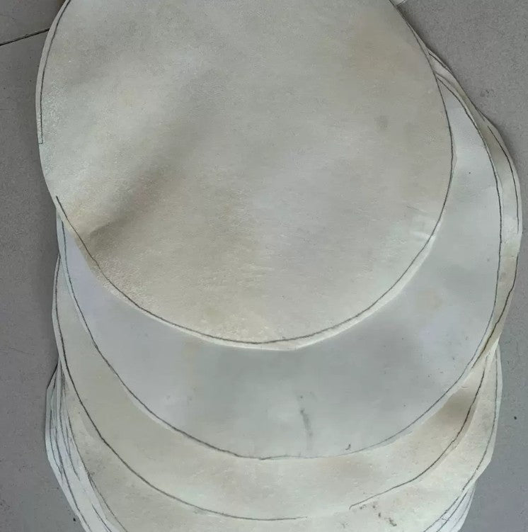 Genuine Goat Skin Drum Head DIY Replacement 14/20/30/40/50cm Bongo Shamanic Drum