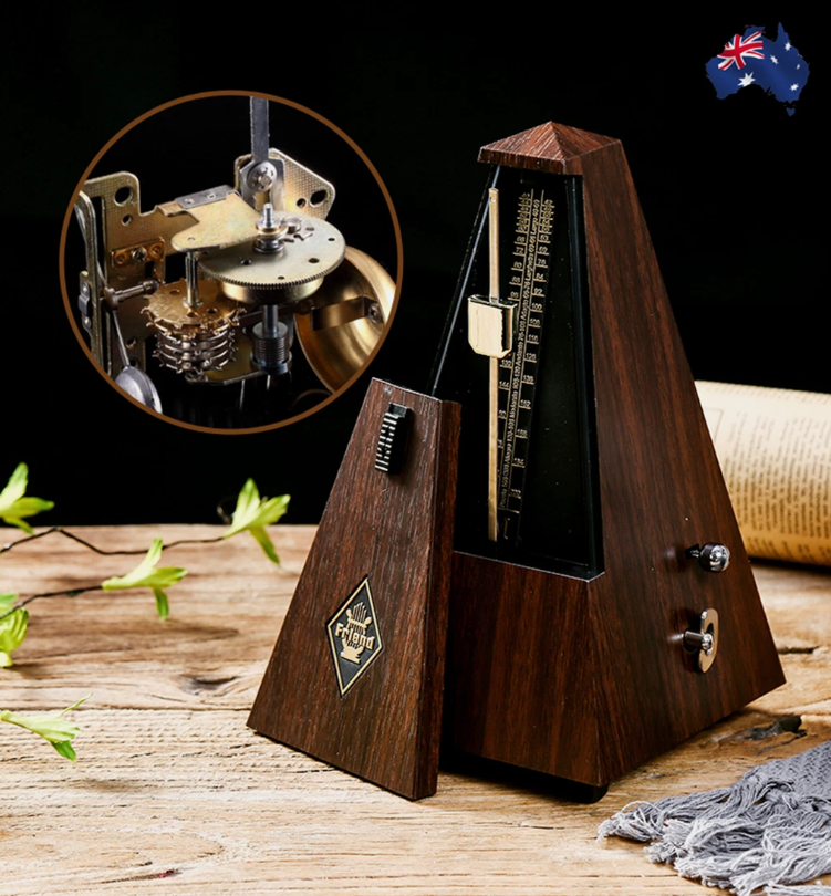 Vintage style Mechanical Metronome Musical Tempo Timer for Piano Guitar Bass