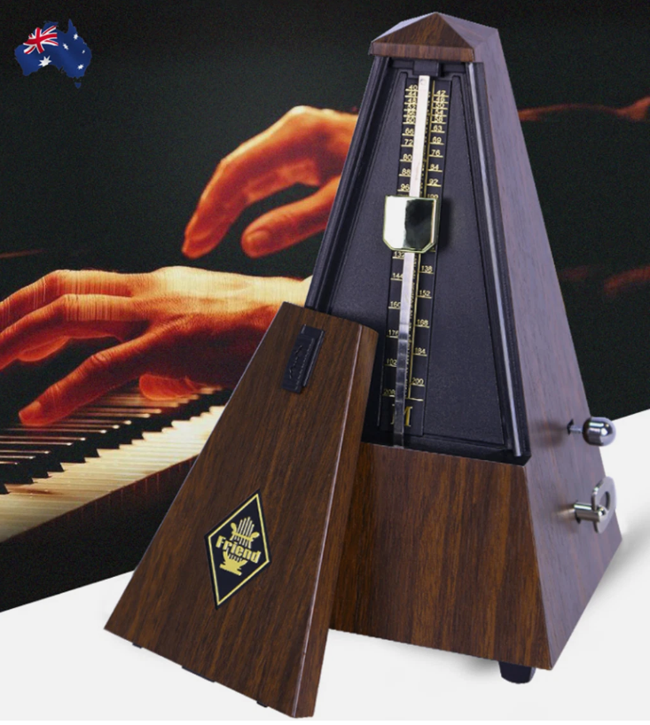 Vintage style Mechanical Metronome Musical Tempo Timer for Piano Guitar Bass